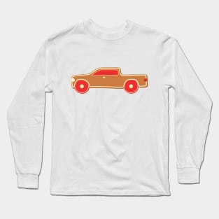 Gingerbread Christmas Pickup Truck Long Sleeve T-Shirt